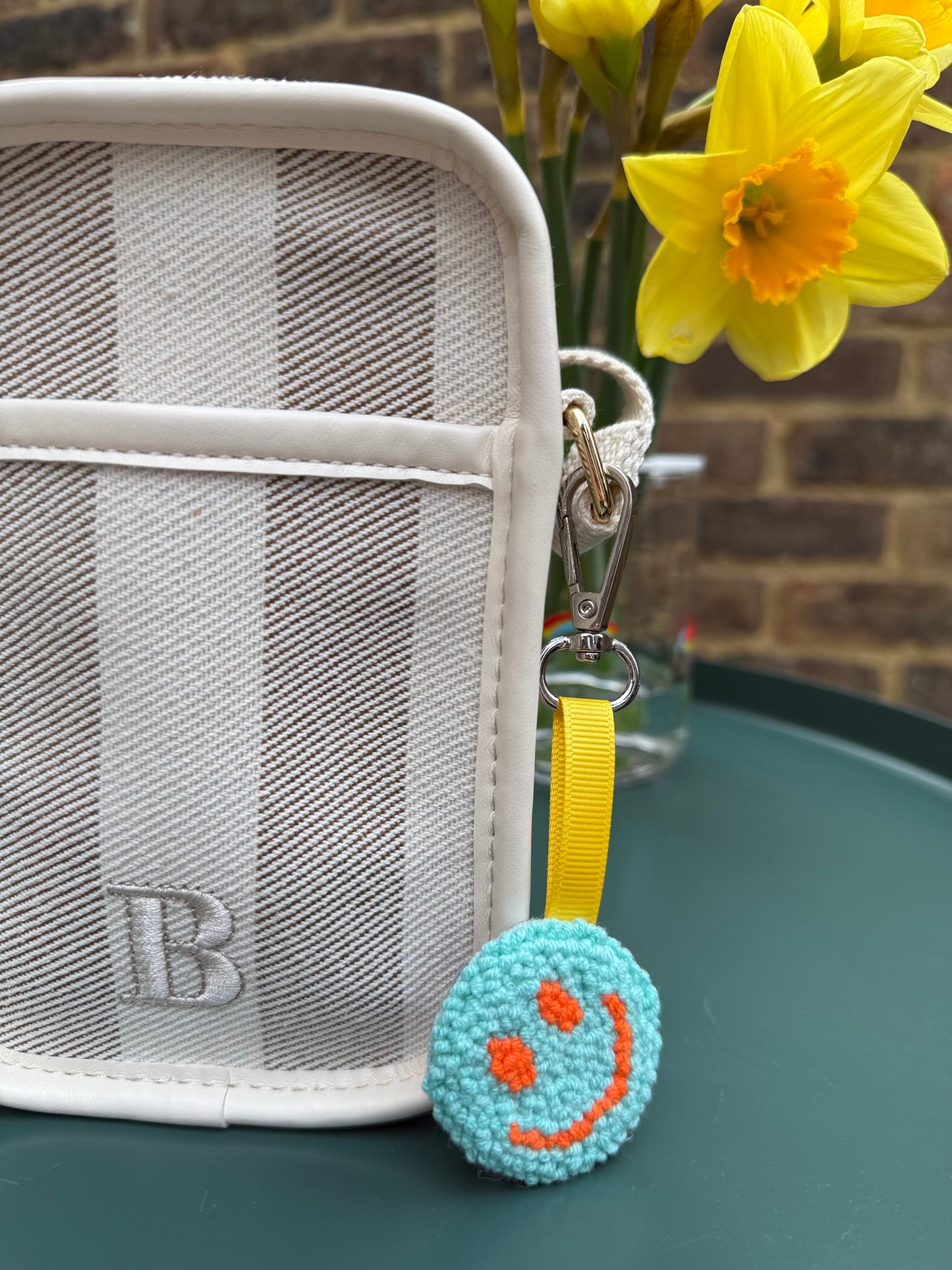 Handmade Punch Needle Keychains – Heart, Smiley & Shell Designs Full of Texture & Joy