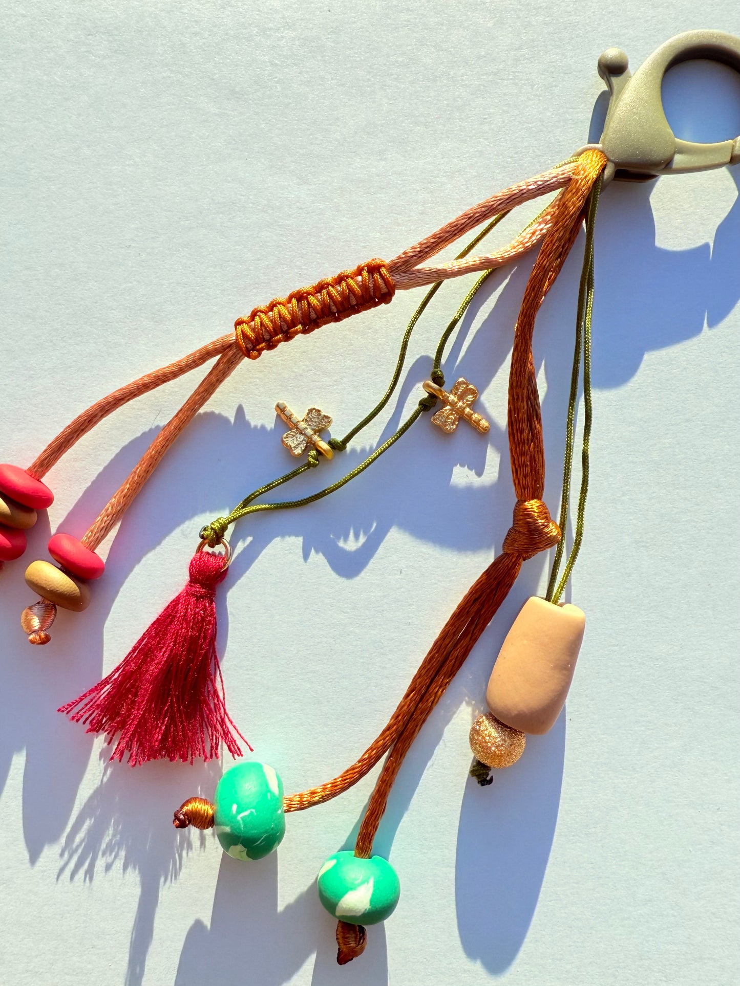 "LUCK CHARM" Polymer Clay Bead Keychains – Colorful, Fun & Full of Personality