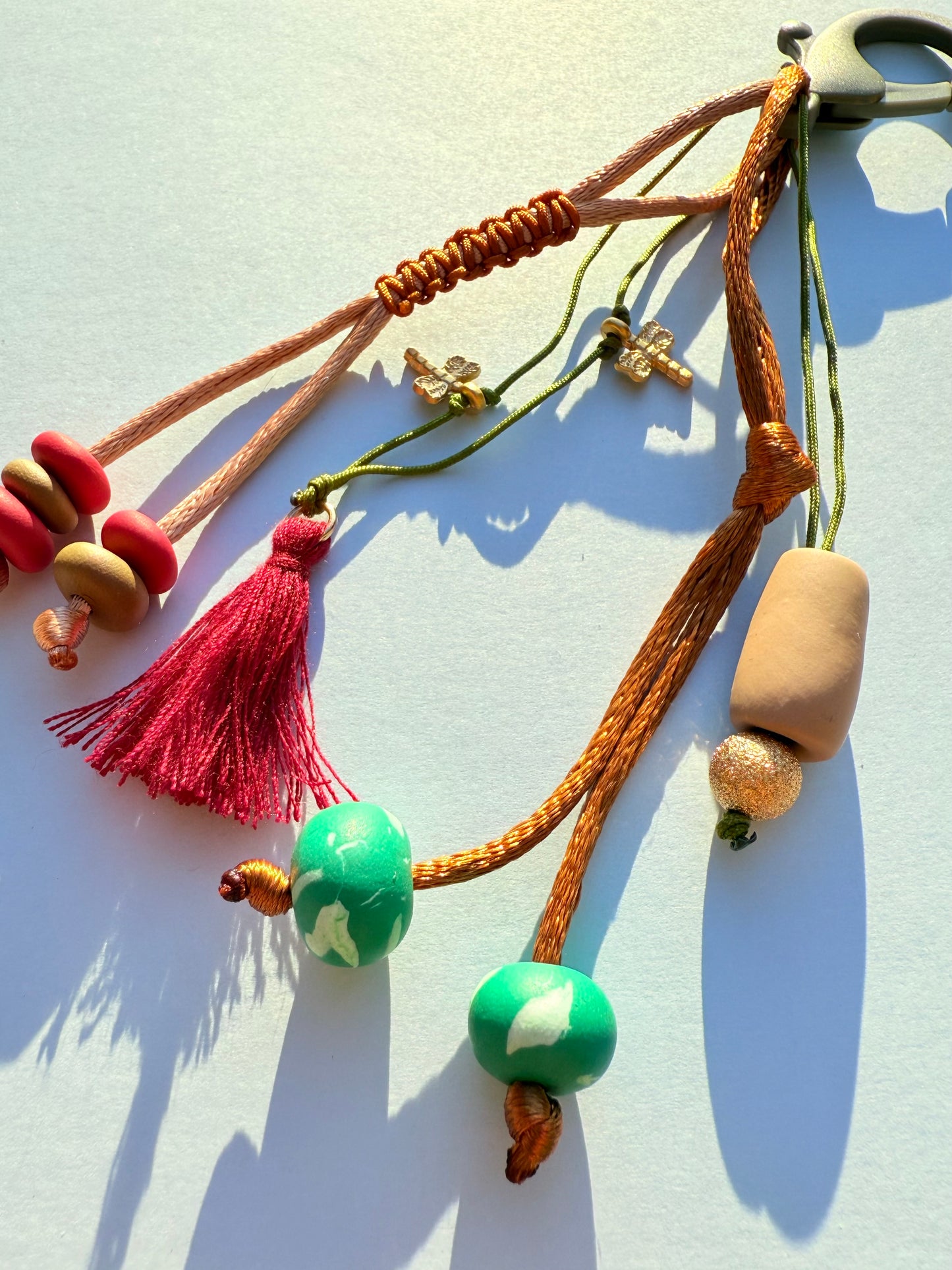 "LUCK CHARM" Polymer Clay Bead Keychains – Colorful, Fun & Full of Personality