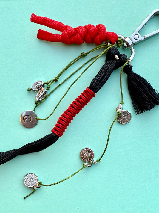 "MOON" Handmade Keychains with Metal Ring – Personalized, Colorful & Durable