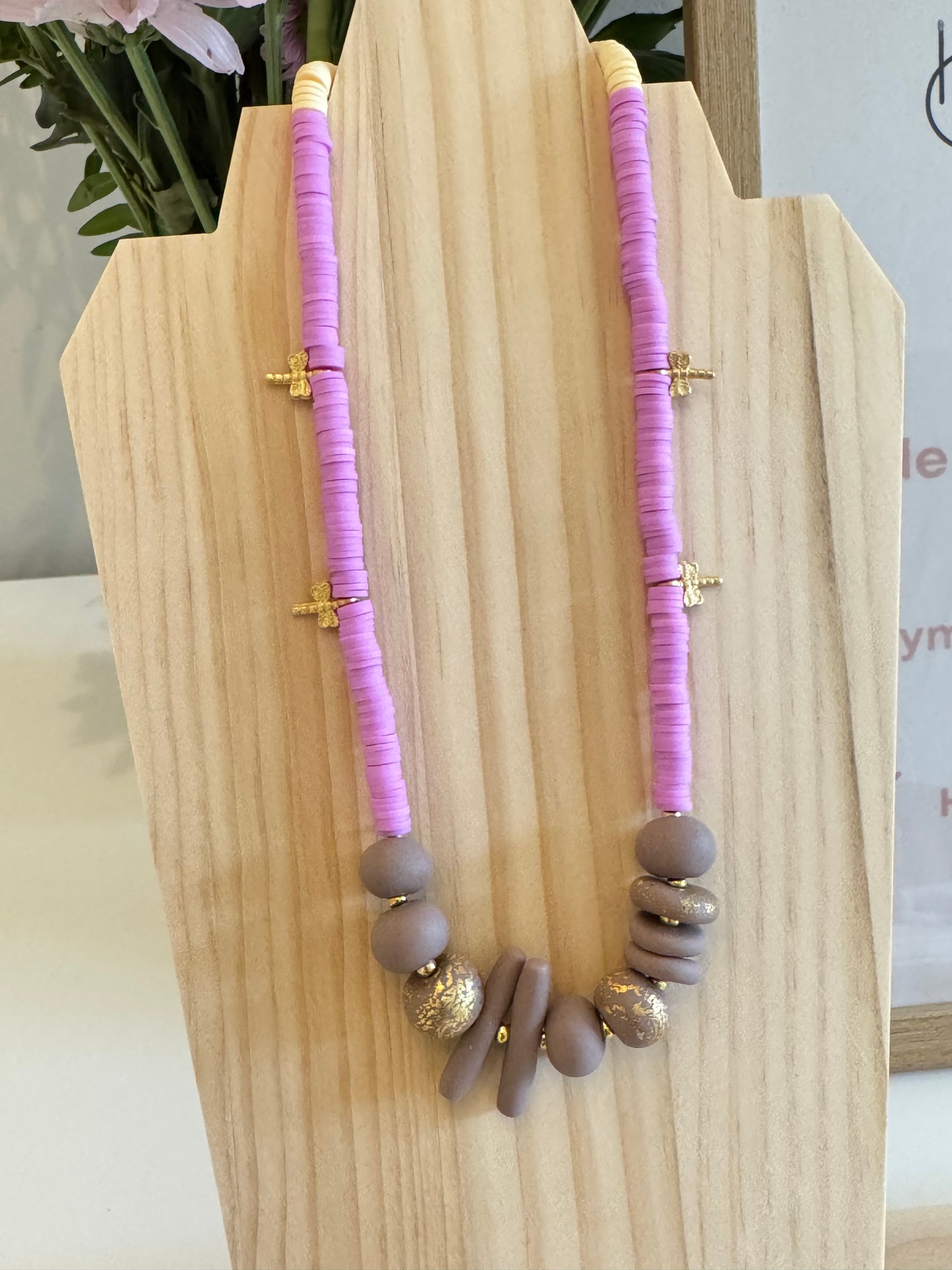 Wish Me Luck - Handmade Polymer Clay Necklace