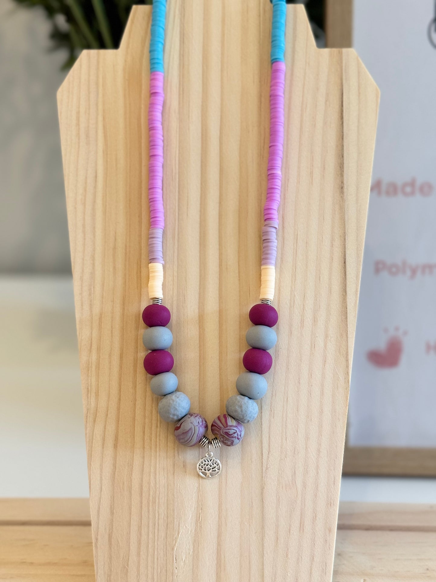 Honey Glow - Handmade Polymer Clay Necklace