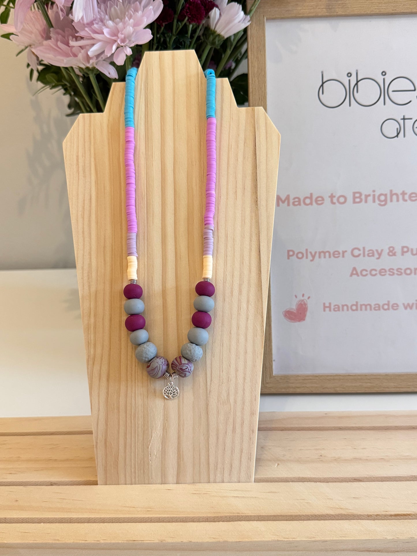 Honey Glow - Handmade Polymer Clay Necklace