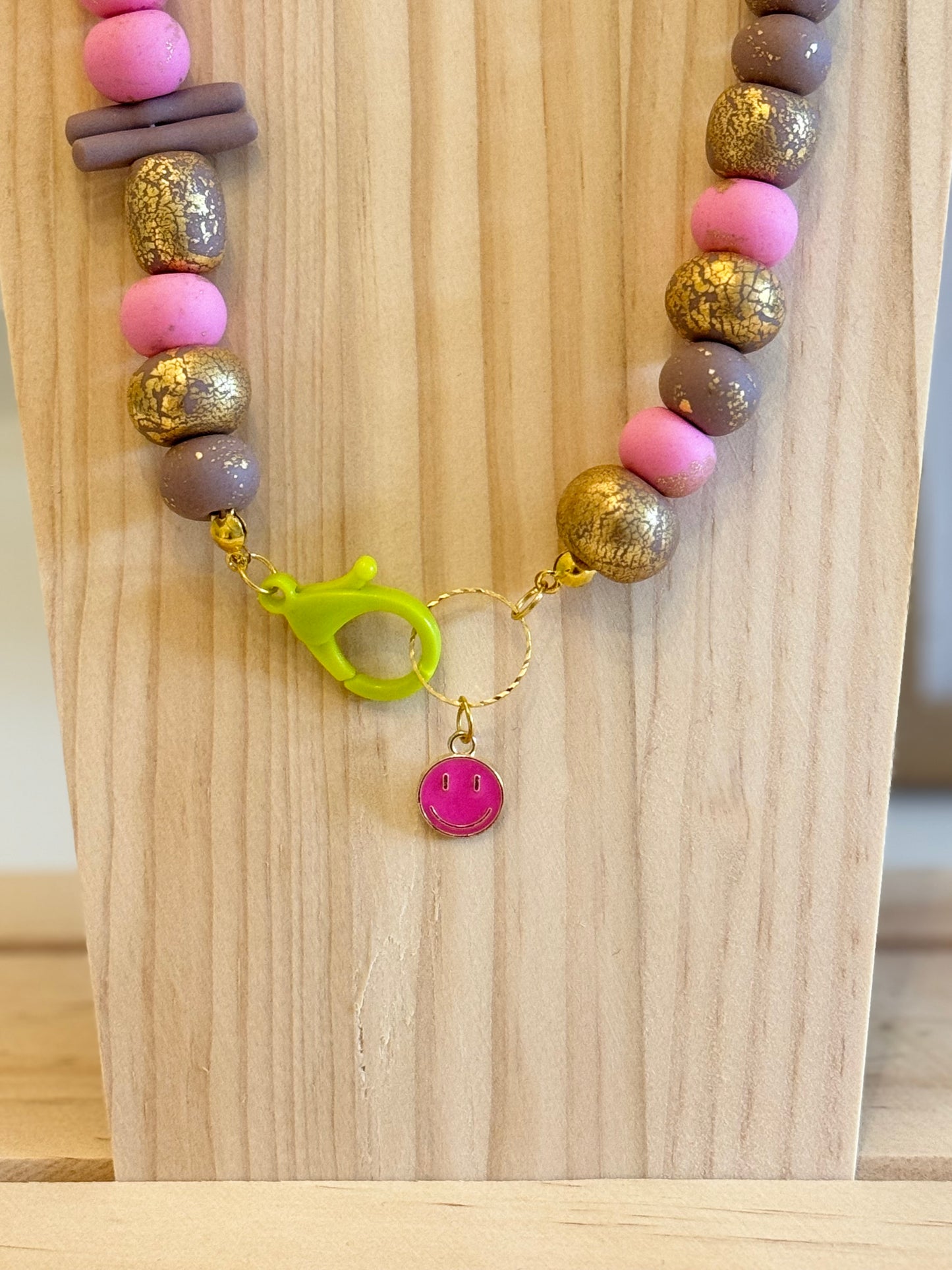 Smiley Days - Handmade Polymer Clay Necklace