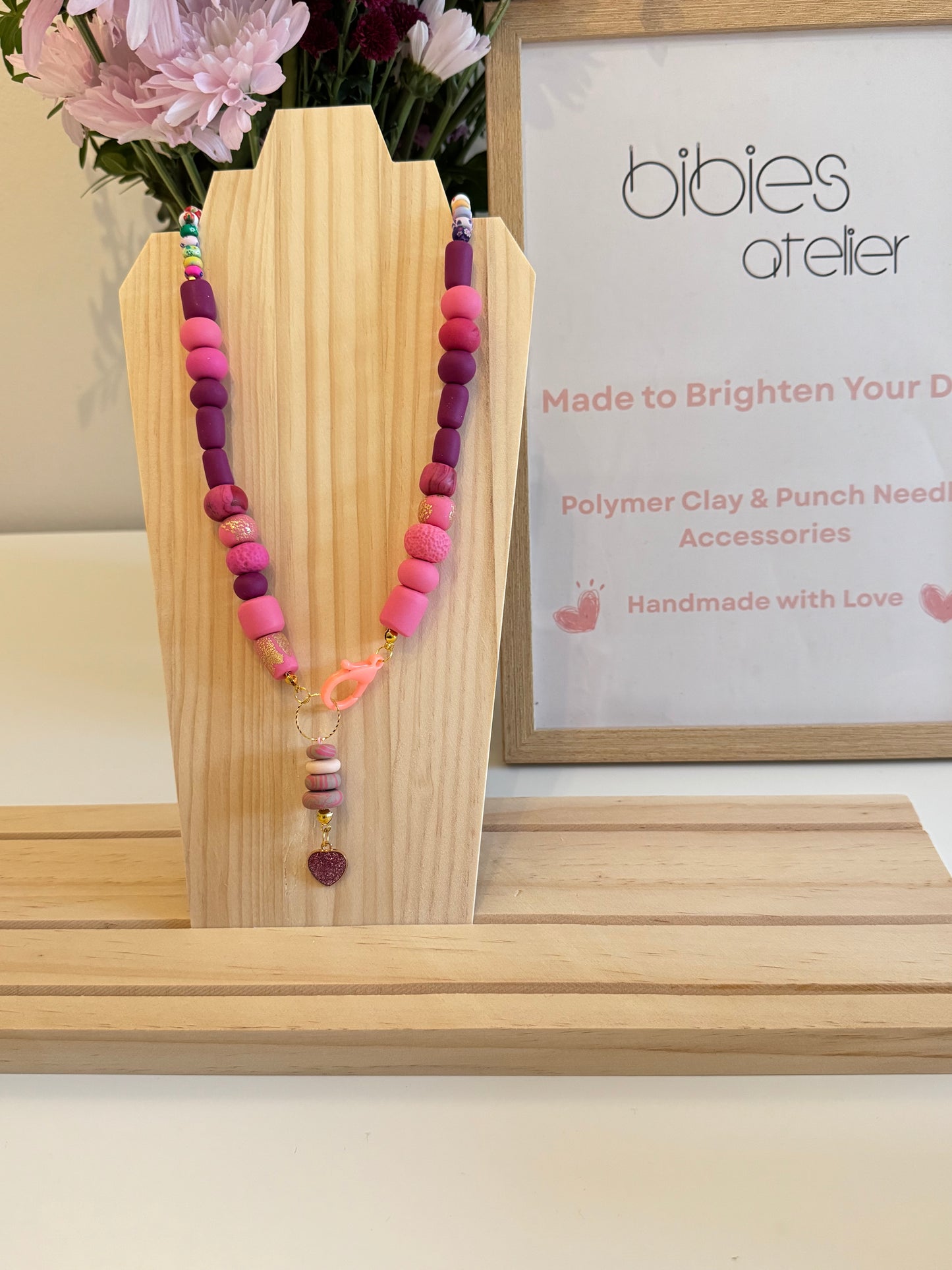 Feel Good Beads - Handmade Polymer Clay Necklace