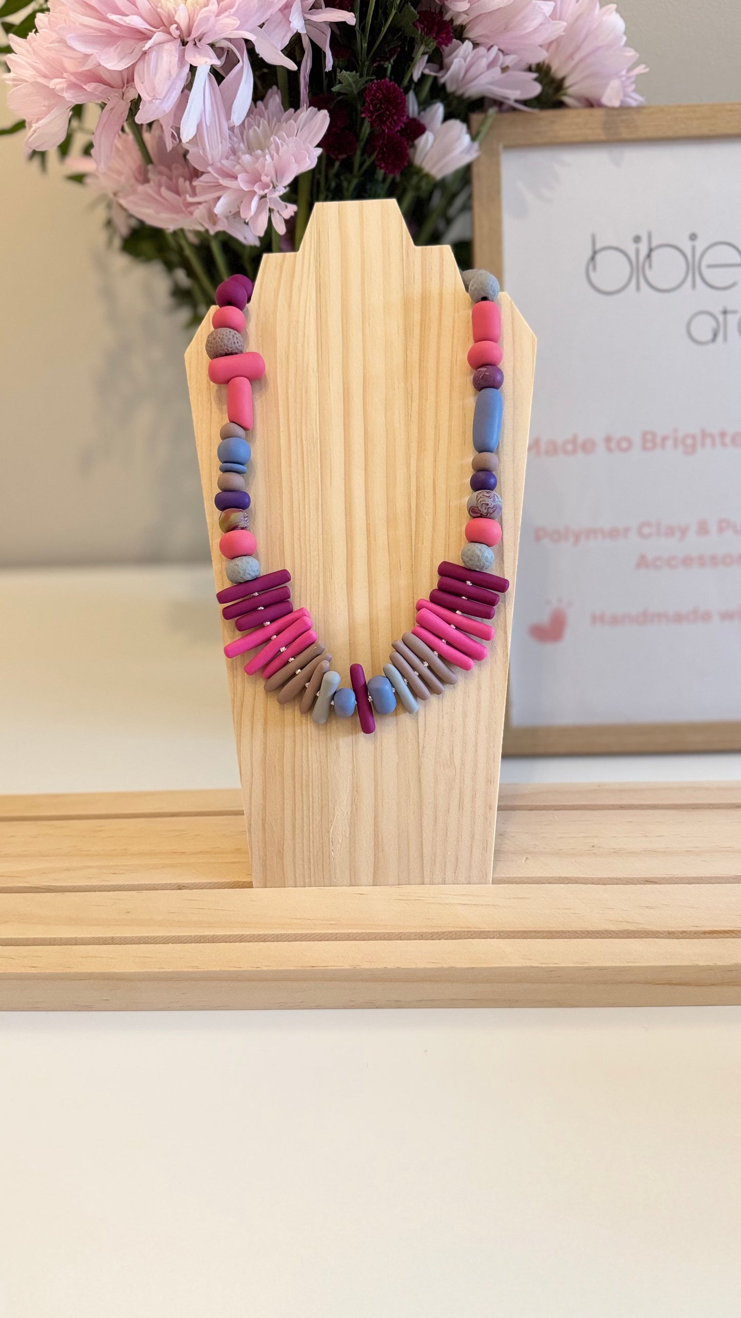 Jelly Sky - Handmade Polymer Clay Necklace