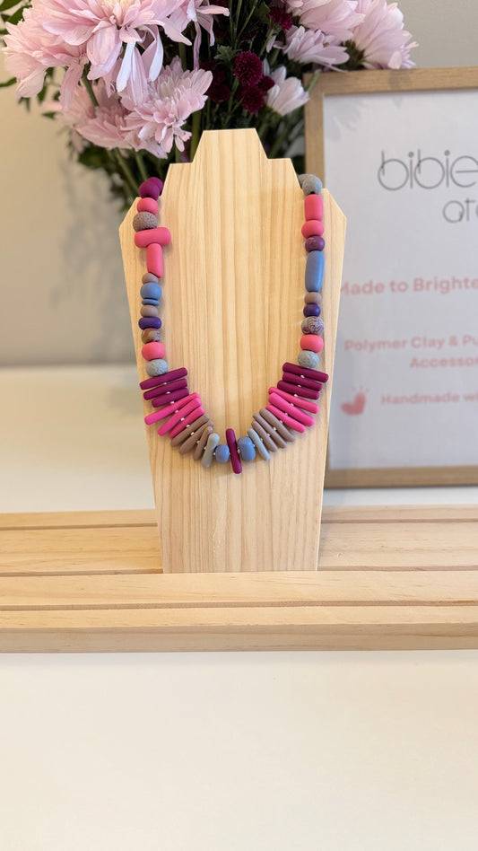 Jelly Sky - Handmade Polymer Clay Necklace