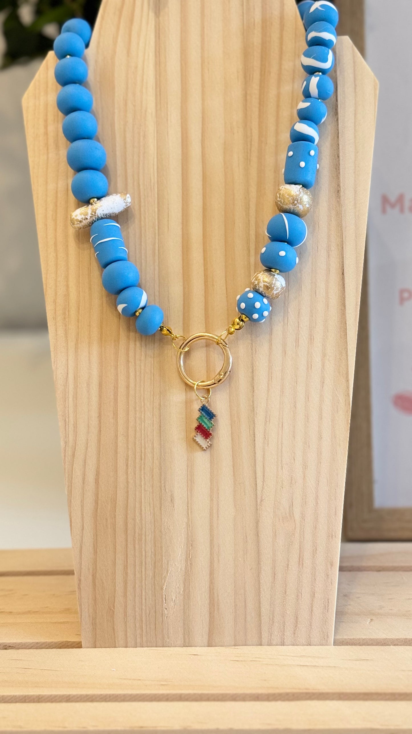 Brighton Breeze - Handmade Polymer Clay Necklace