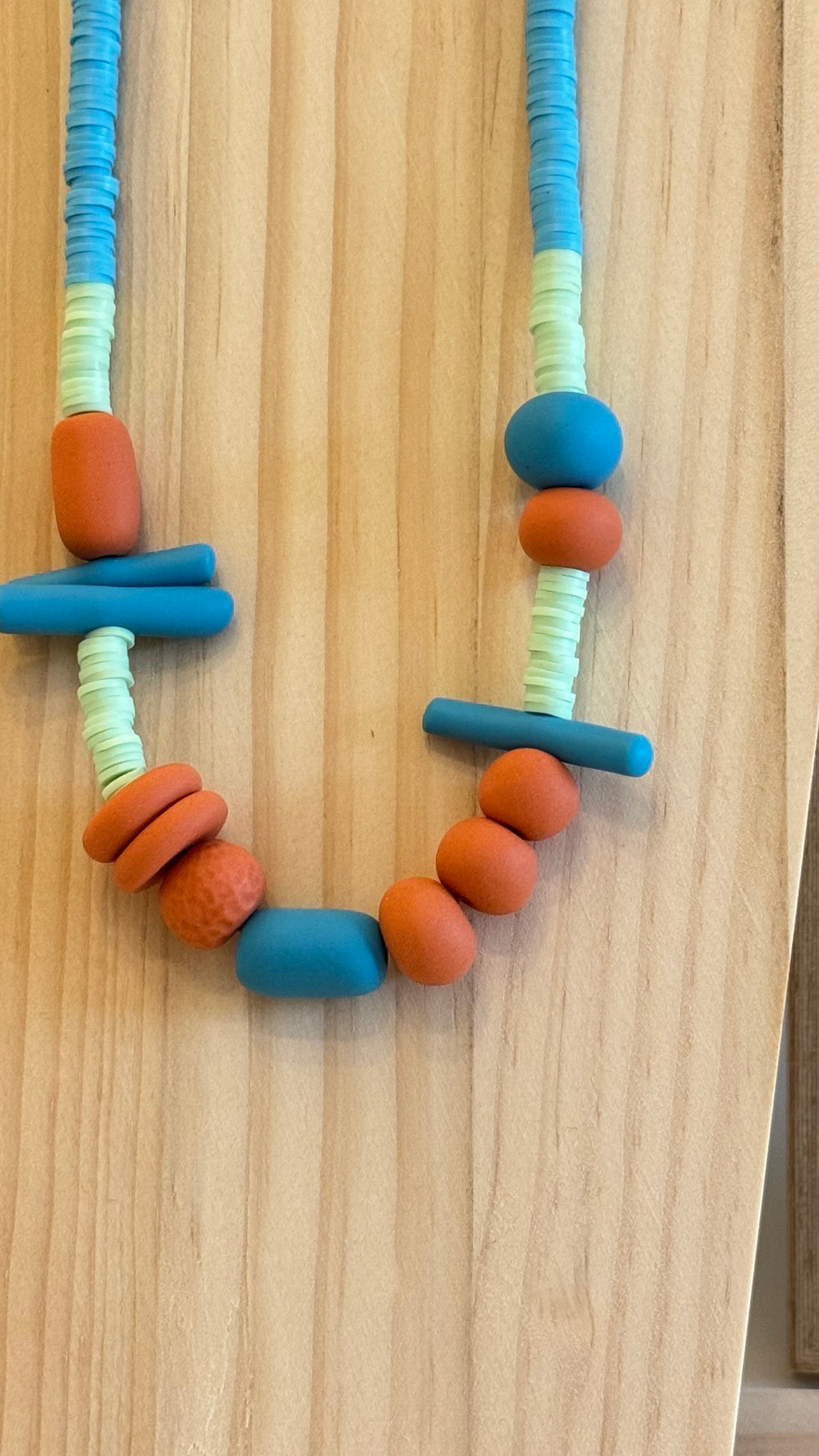 Camden Sunset - Handmade Polymer Clay Necklace