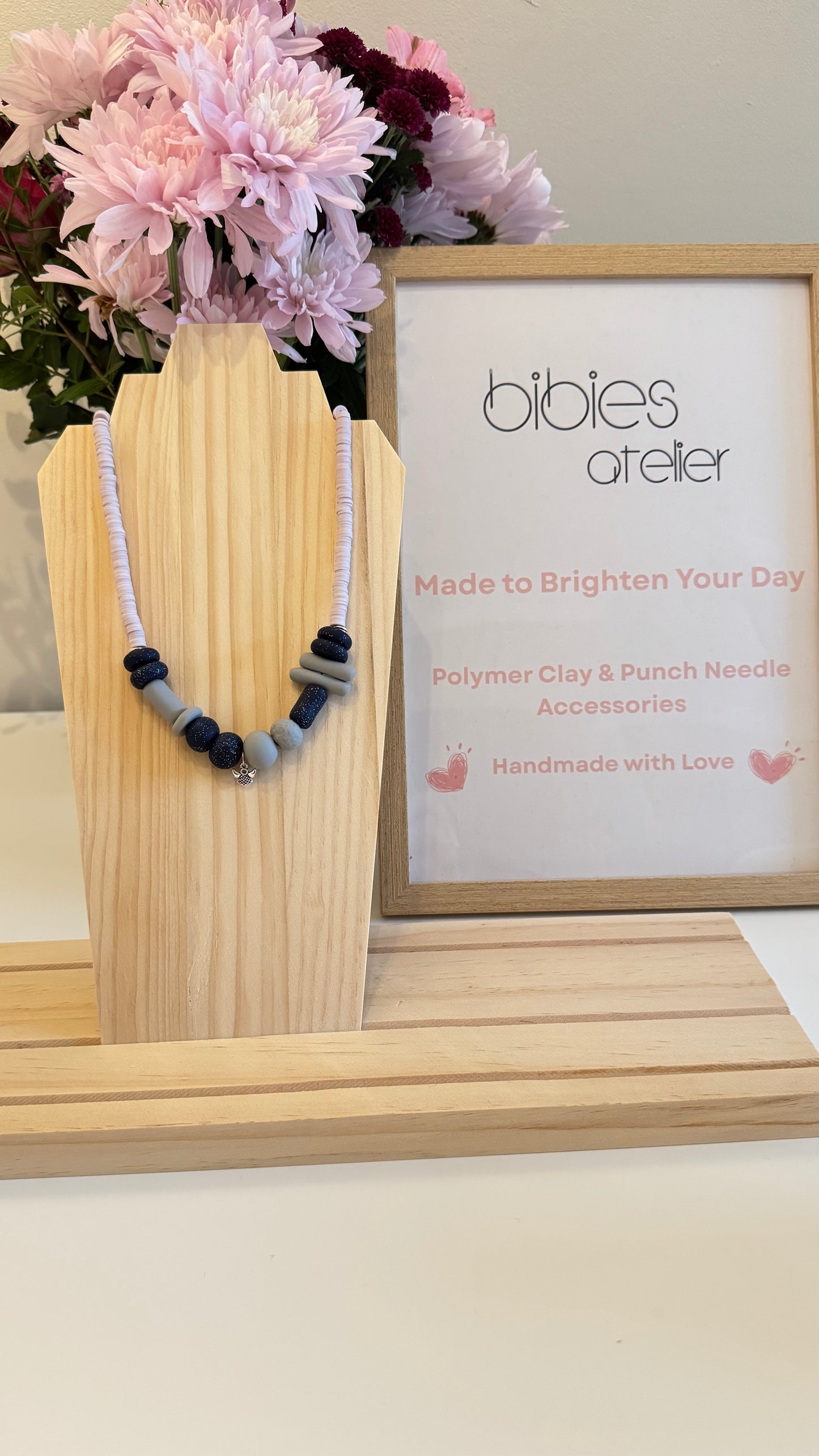 Feel Good - Handmade Polymer Clay Necklace