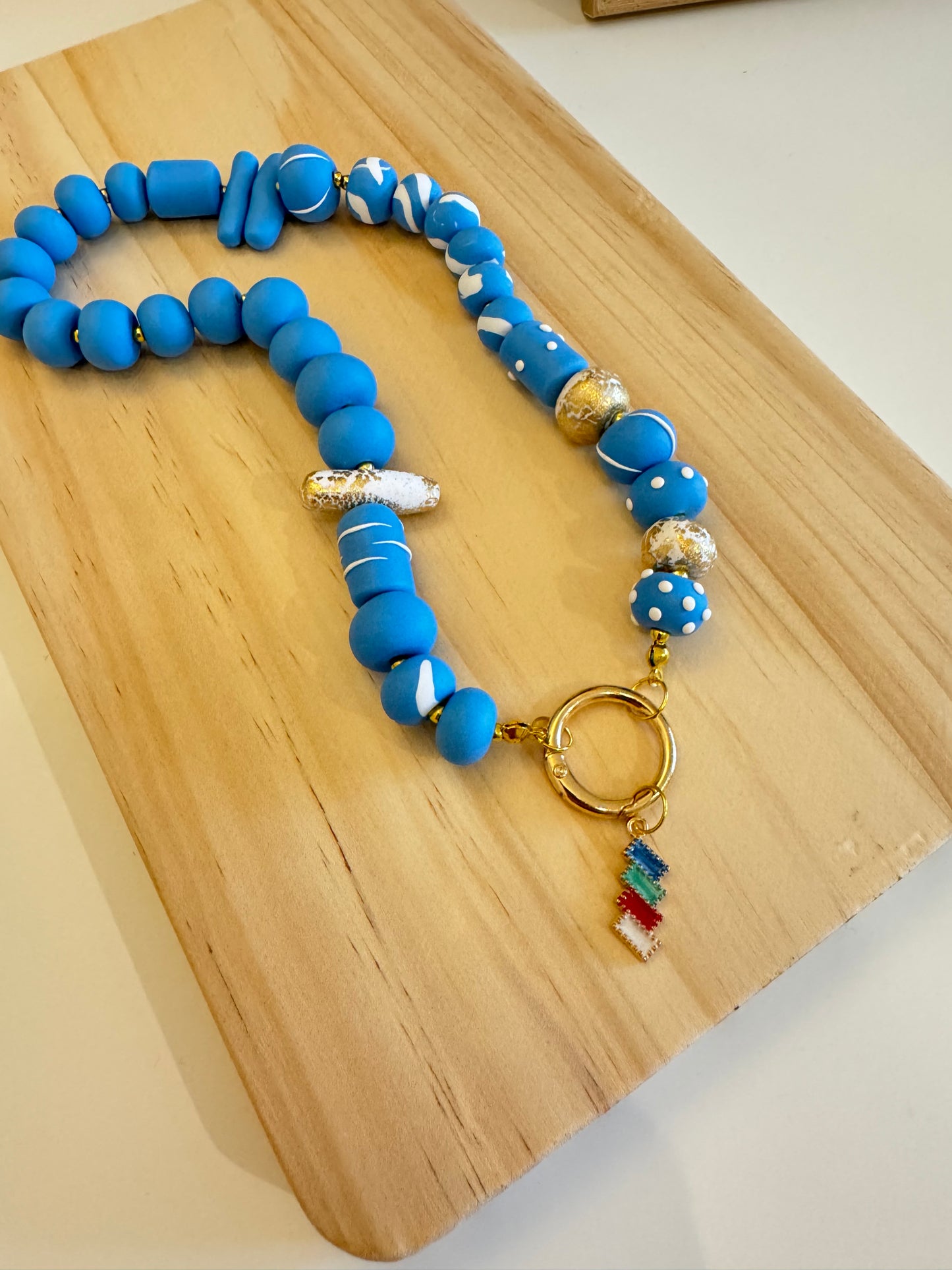 Brighton Breeze - Handmade Polymer Clay Necklace