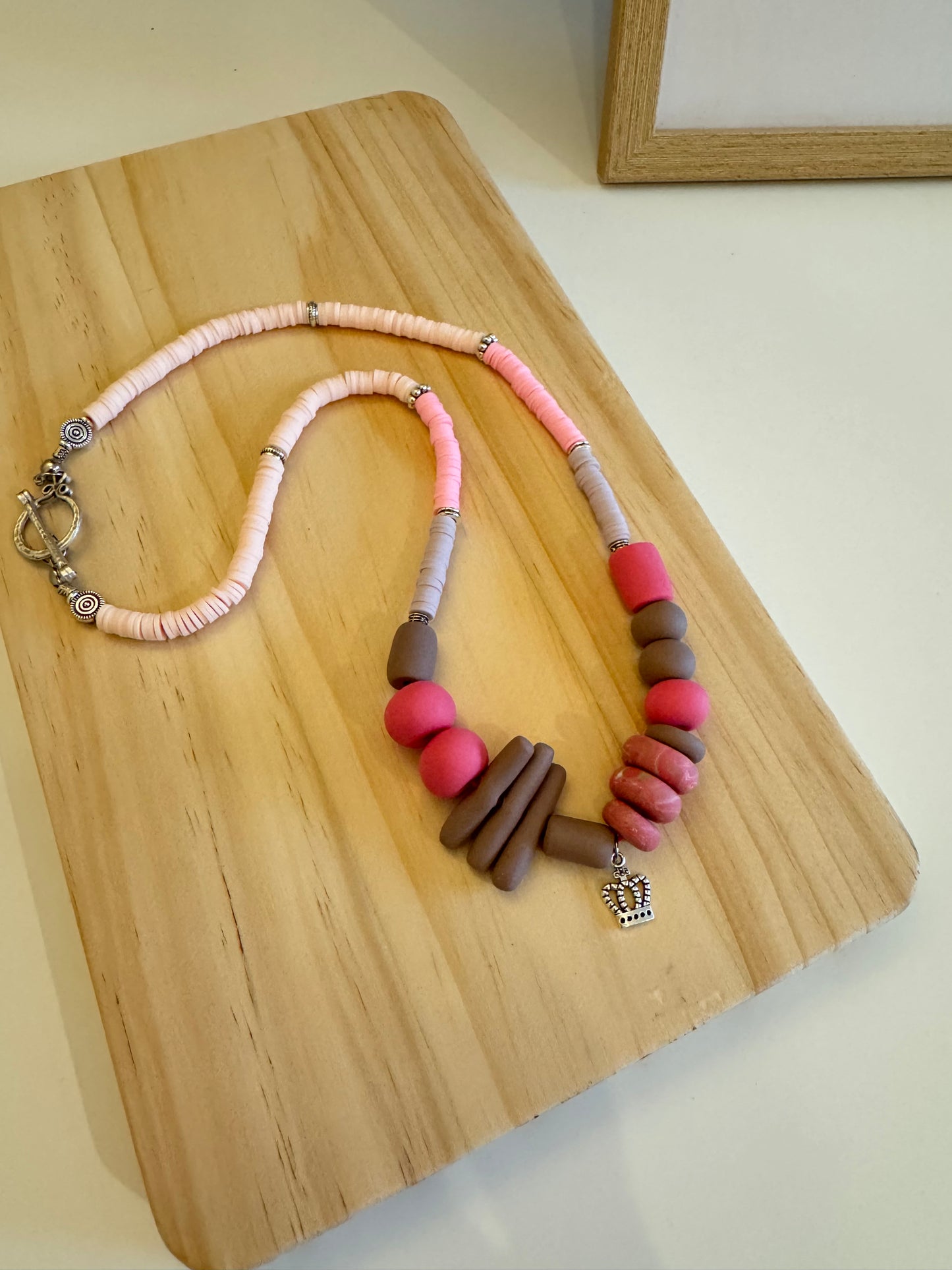 Queen B - Handmade Polymer Clay Necklace