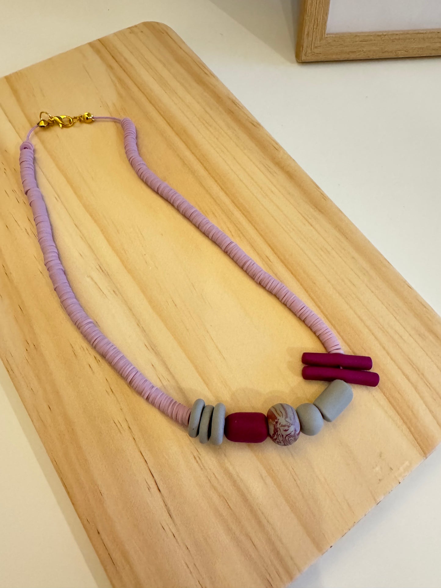 Cloudberry - Handmade Polymer Clay Necklace