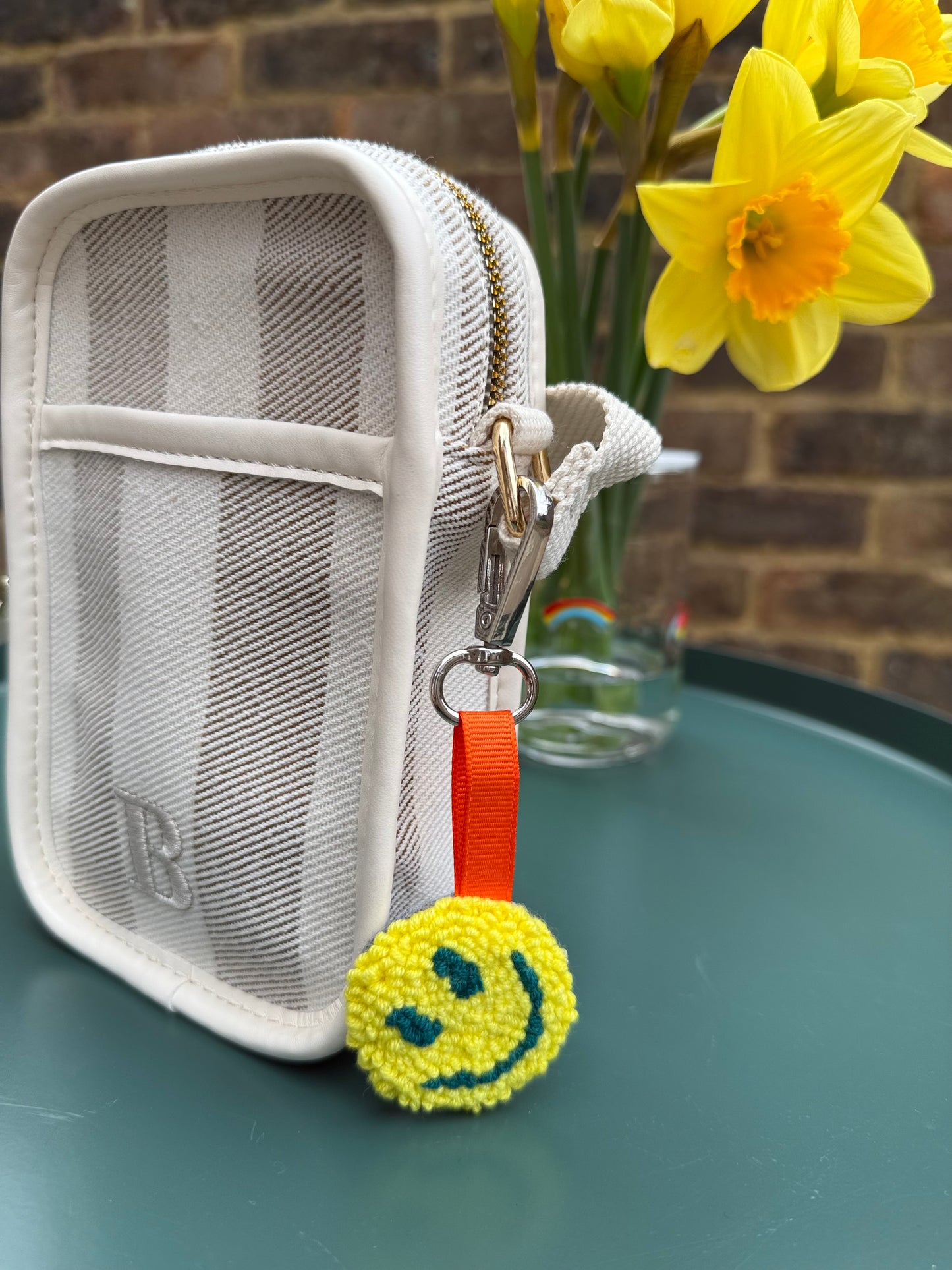 Handmade Punch Needle Keychains – Heart, Smiley & Shell Designs Full of Texture & Joy
