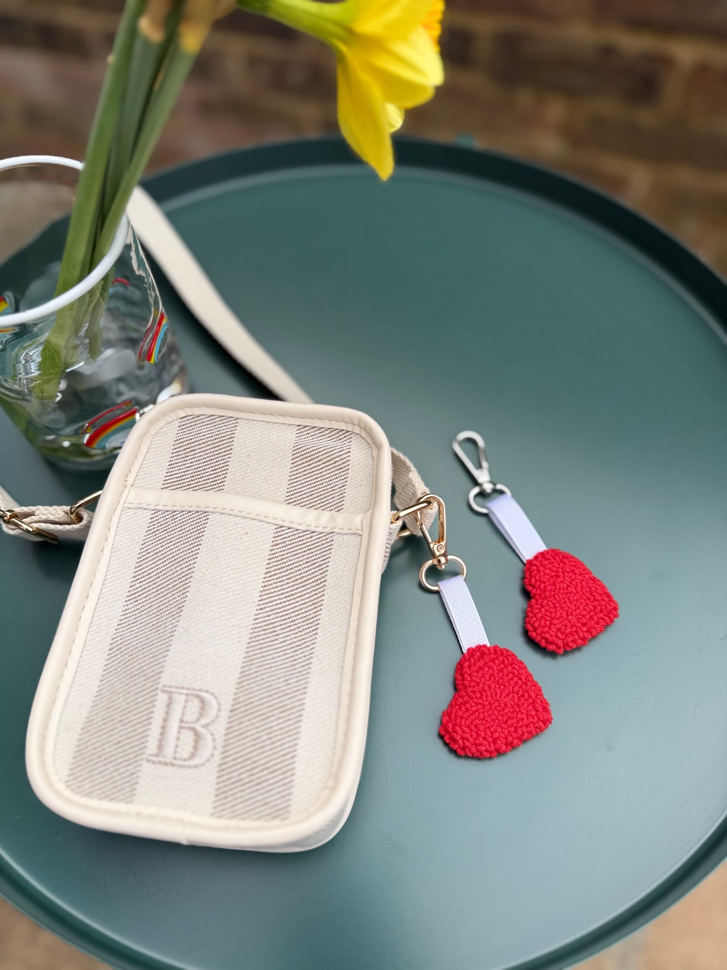 Handmade Punch Needle Keychains – Heart, Smiley & Shell Designs Full of Texture & Joy