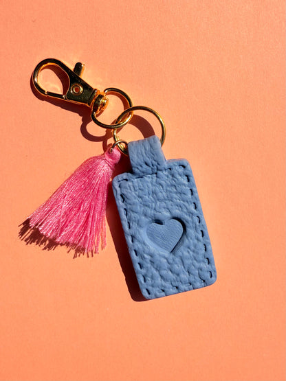 BlueGrey Polymer Clay & Tassel Keychains – Colorful, Fun & One-of-a-Kind