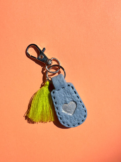 BlueGrey Polymer Clay & Tassel Keychains – Colorful, Fun & One-of-a-Kind