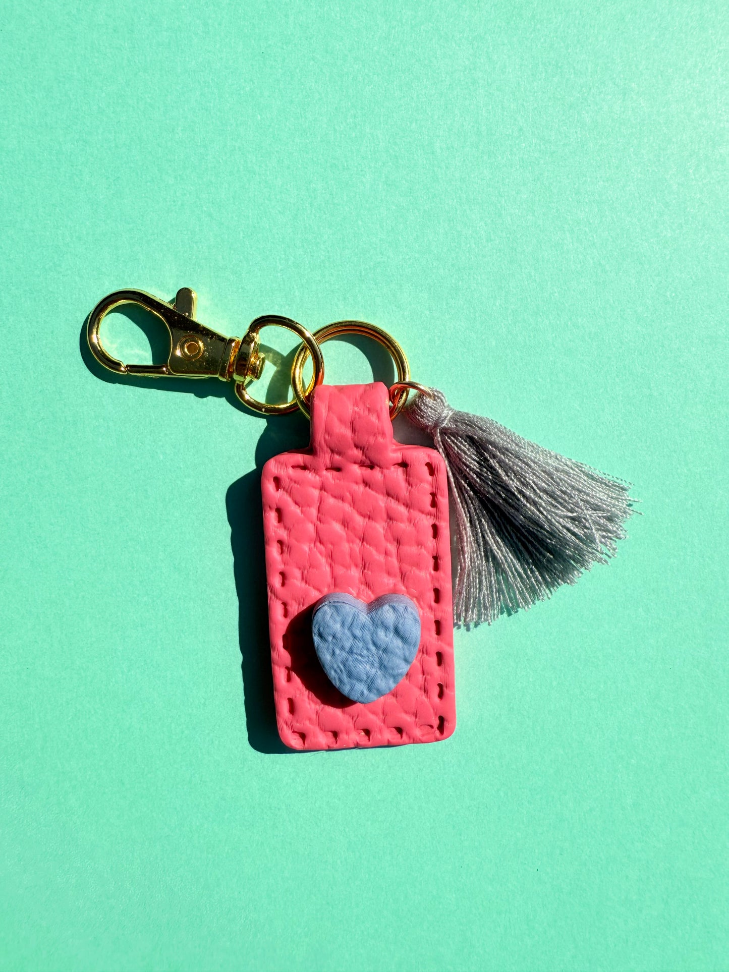 Pink Polymer Clay & Tassel Keychains – Colorful, Fun & One-of-a-Kind