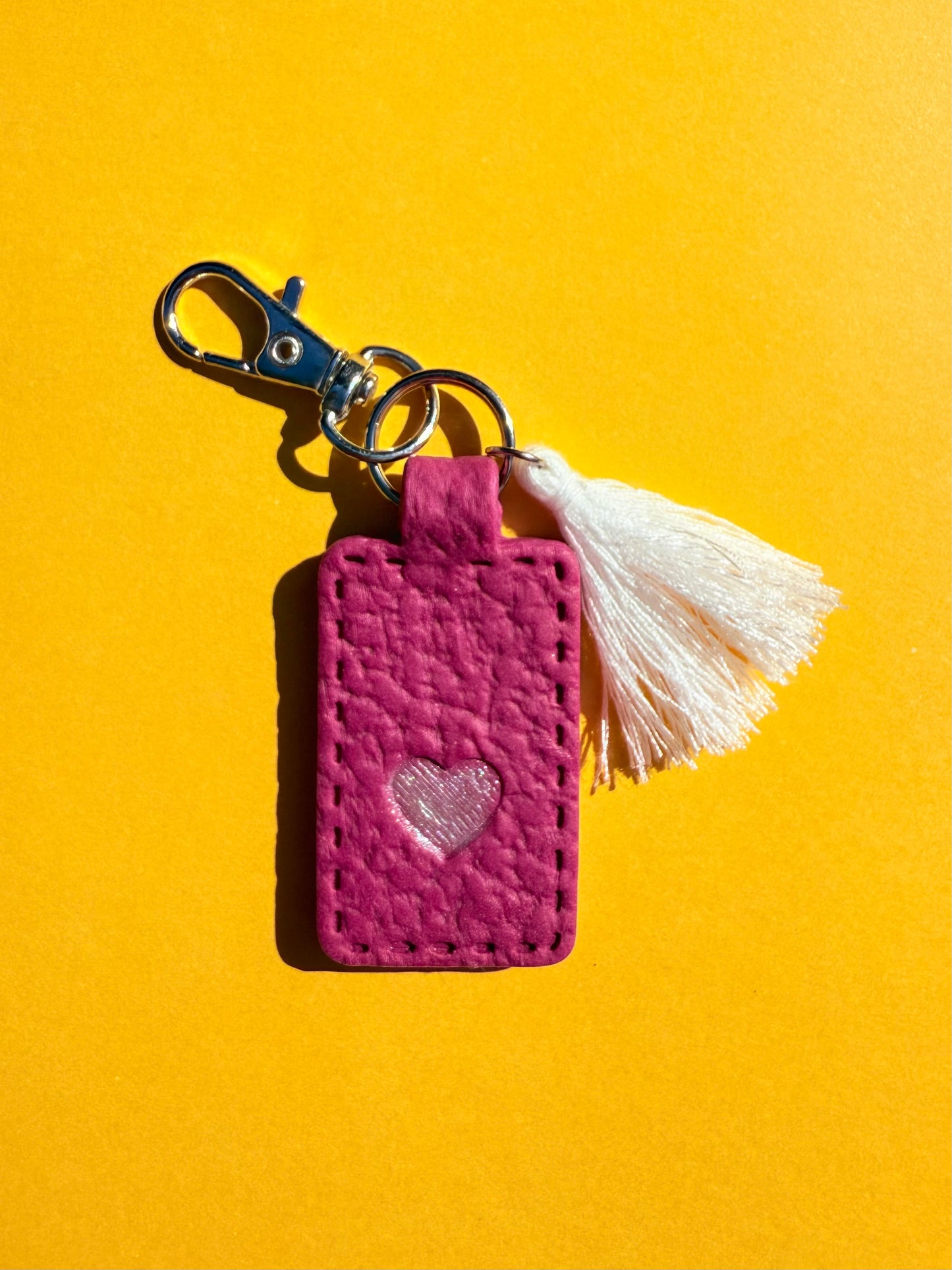 Light Purple Polymer Clay & Tassel Keychains – Colorful, Fun & One-of-a-Kind