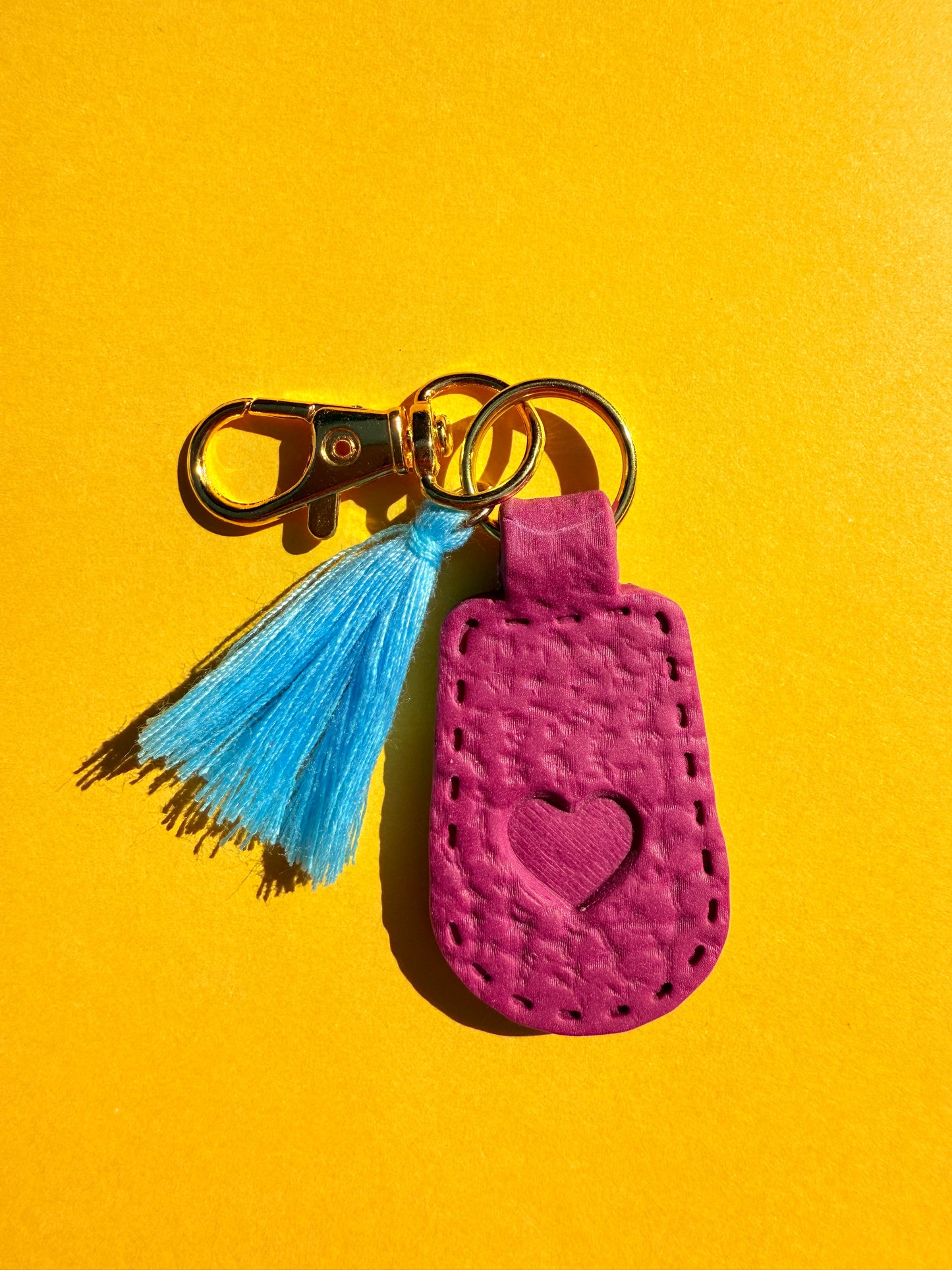 Light Purple Polymer Clay & Tassel Keychains – Colorful, Fun & One-of-a-Kind