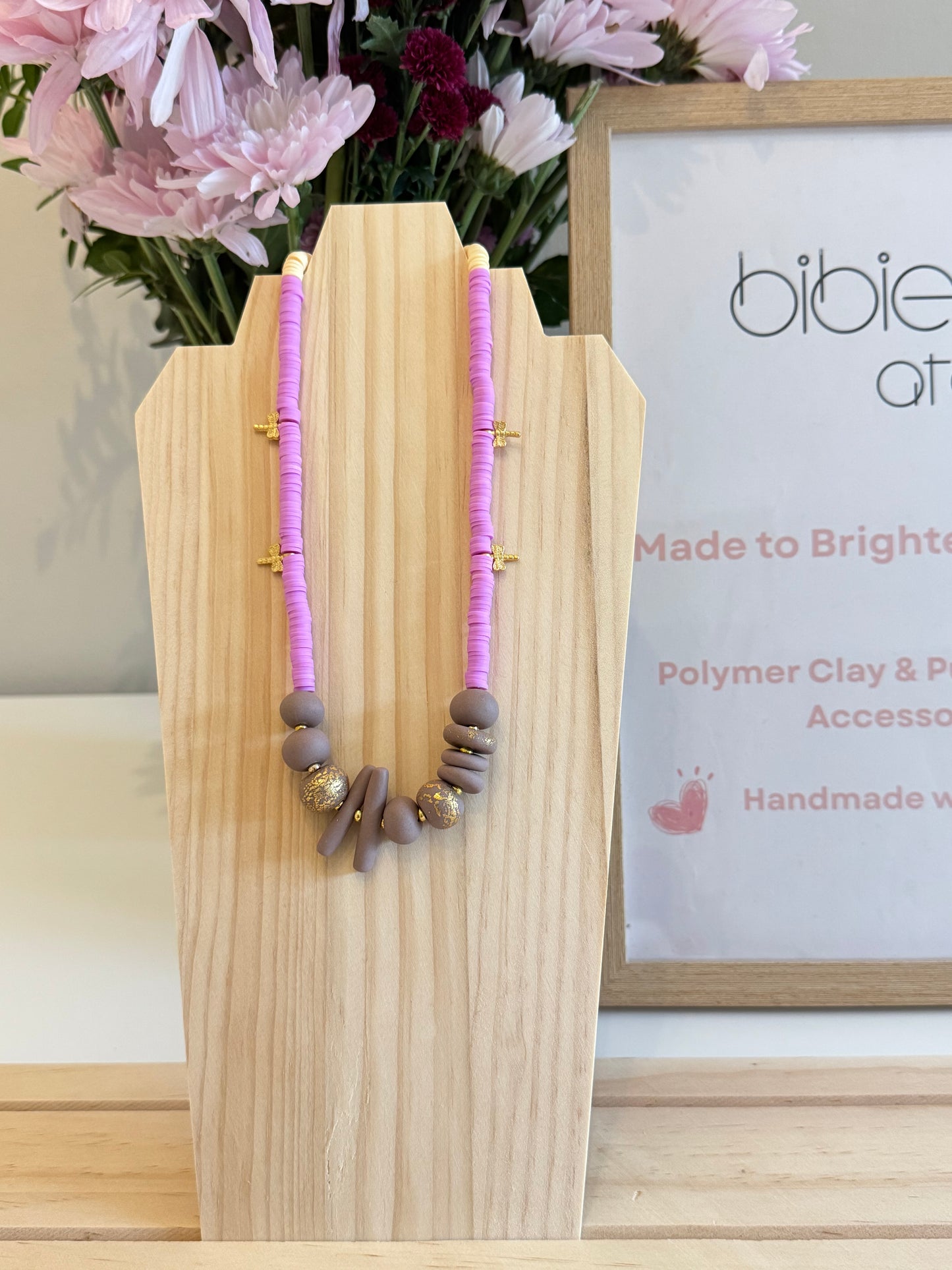 Wish Me Luck - Handmade Polymer Clay Necklace