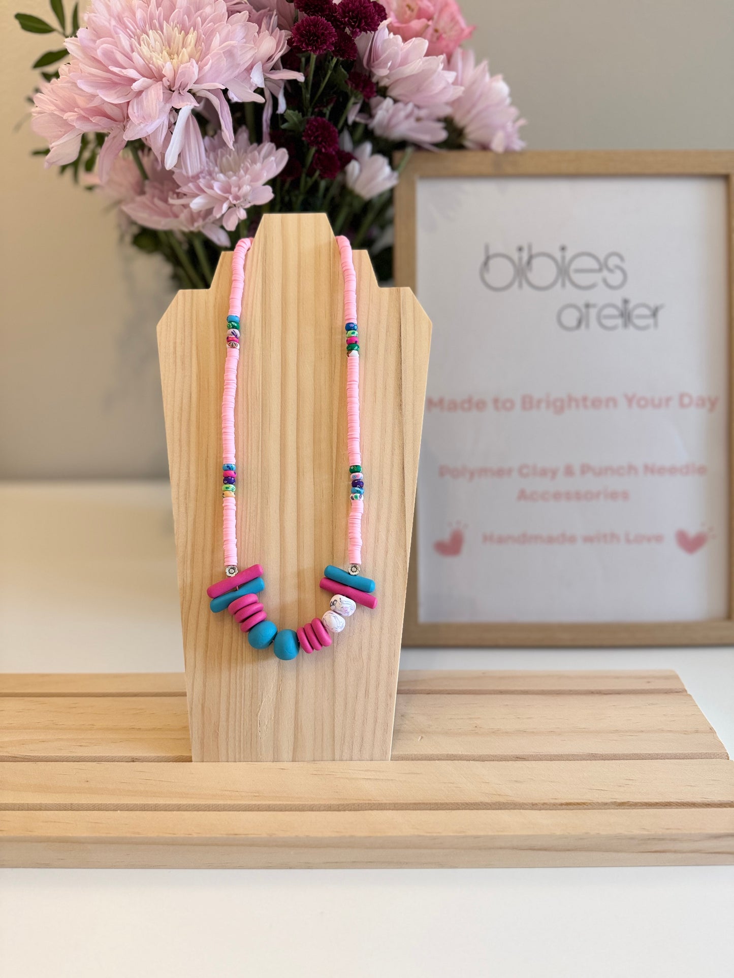 Berry Crush - Handmade Polymer Clay Necklace