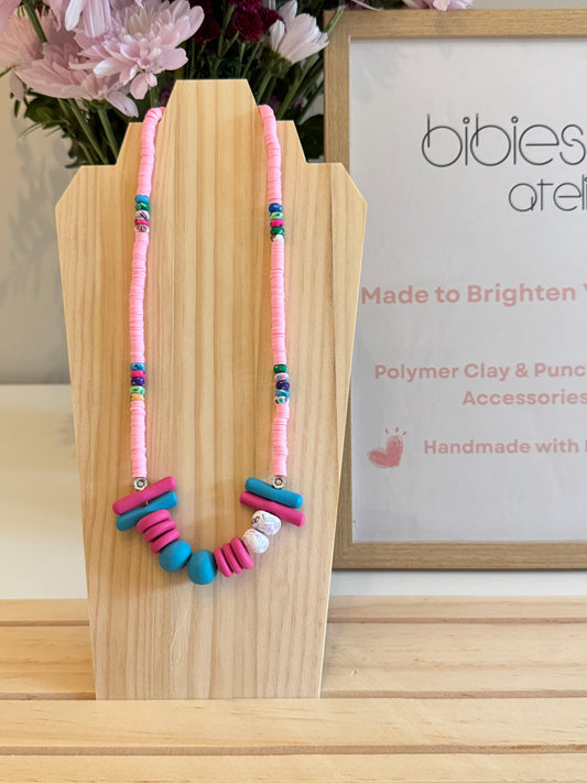 Berry Crush - Handmade Polymer Clay Necklace