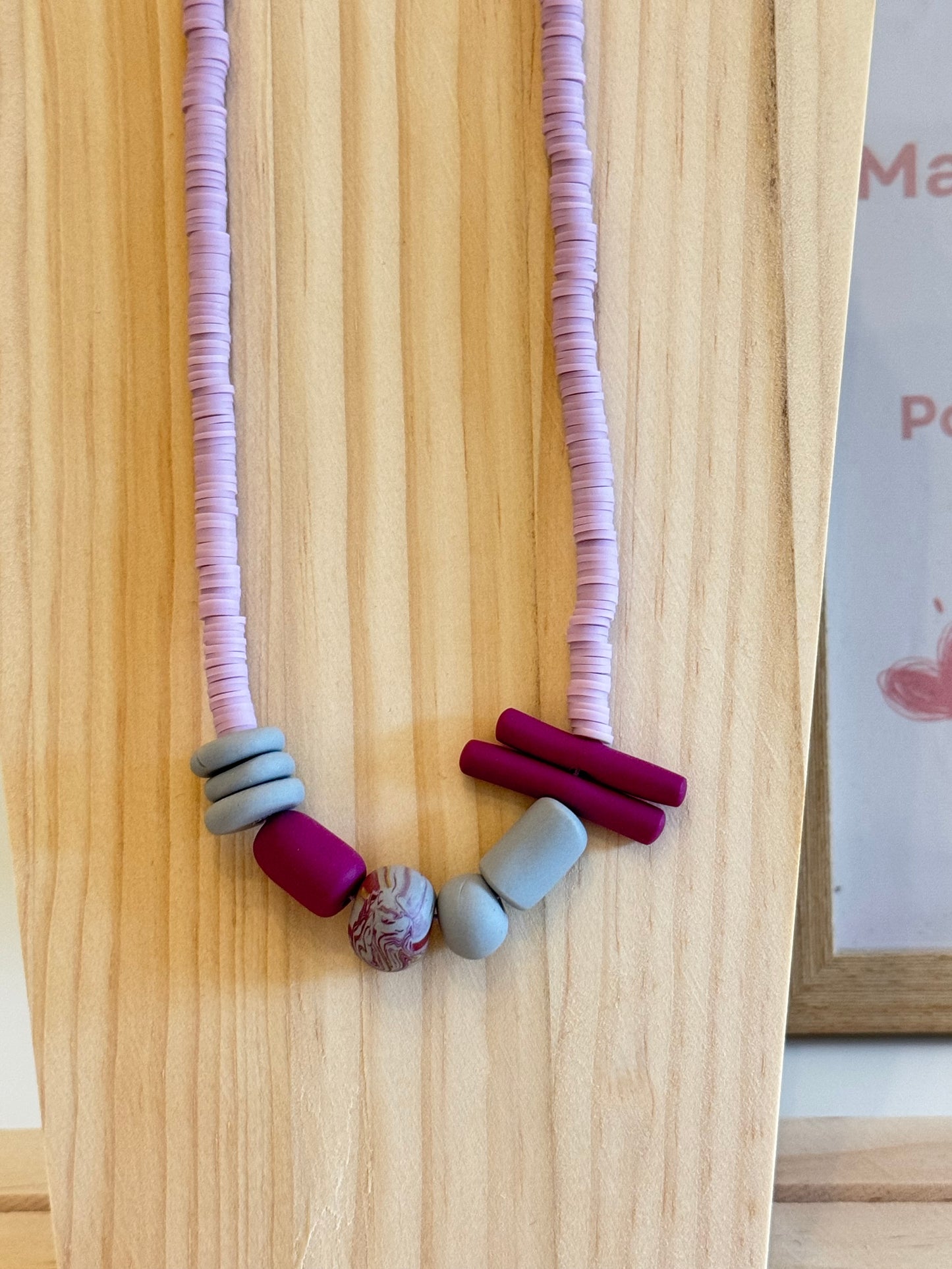 Cloudberry - Handmade Polymer Clay Necklace