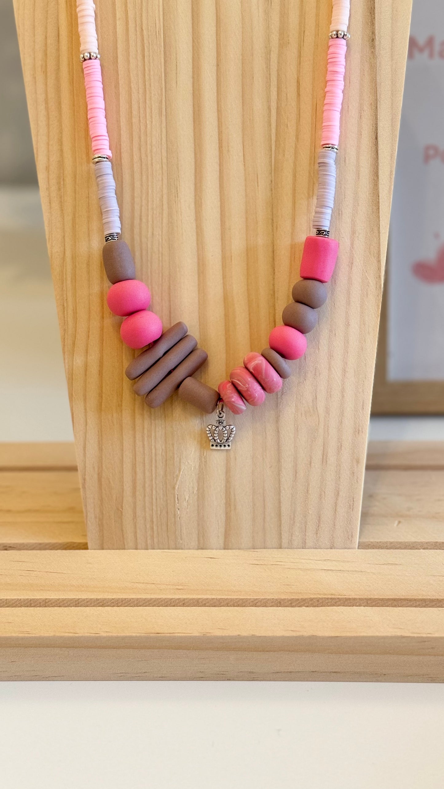 Queen B - Handmade Polymer Clay Necklace