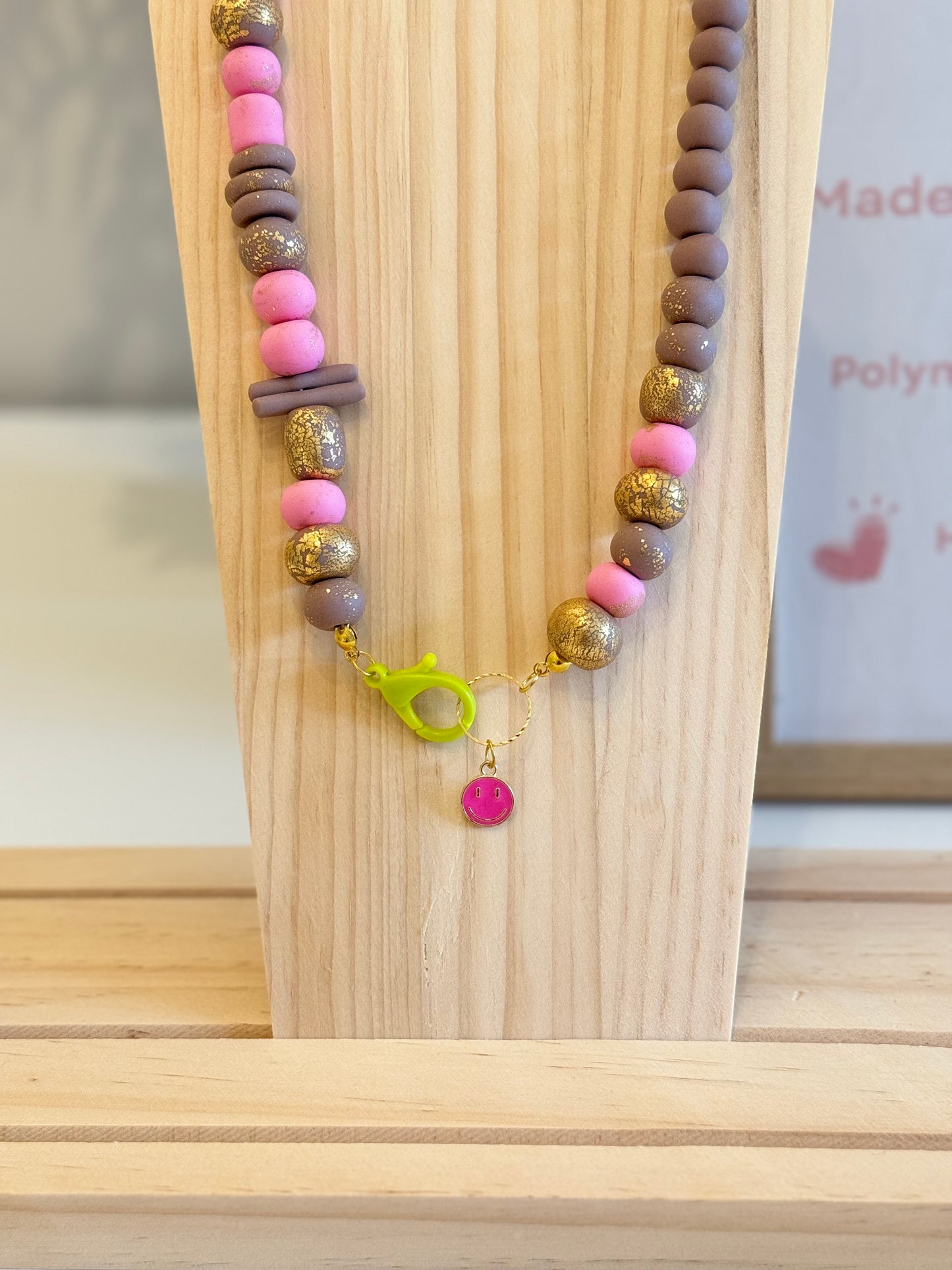 Smiley Days - Handmade Polymer Clay Necklace