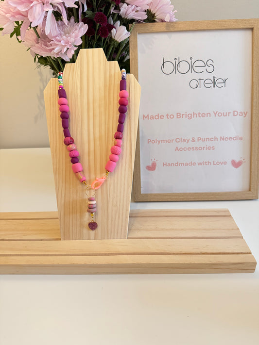 Feel Good Beads - Handmade Polymer Clay Necklace