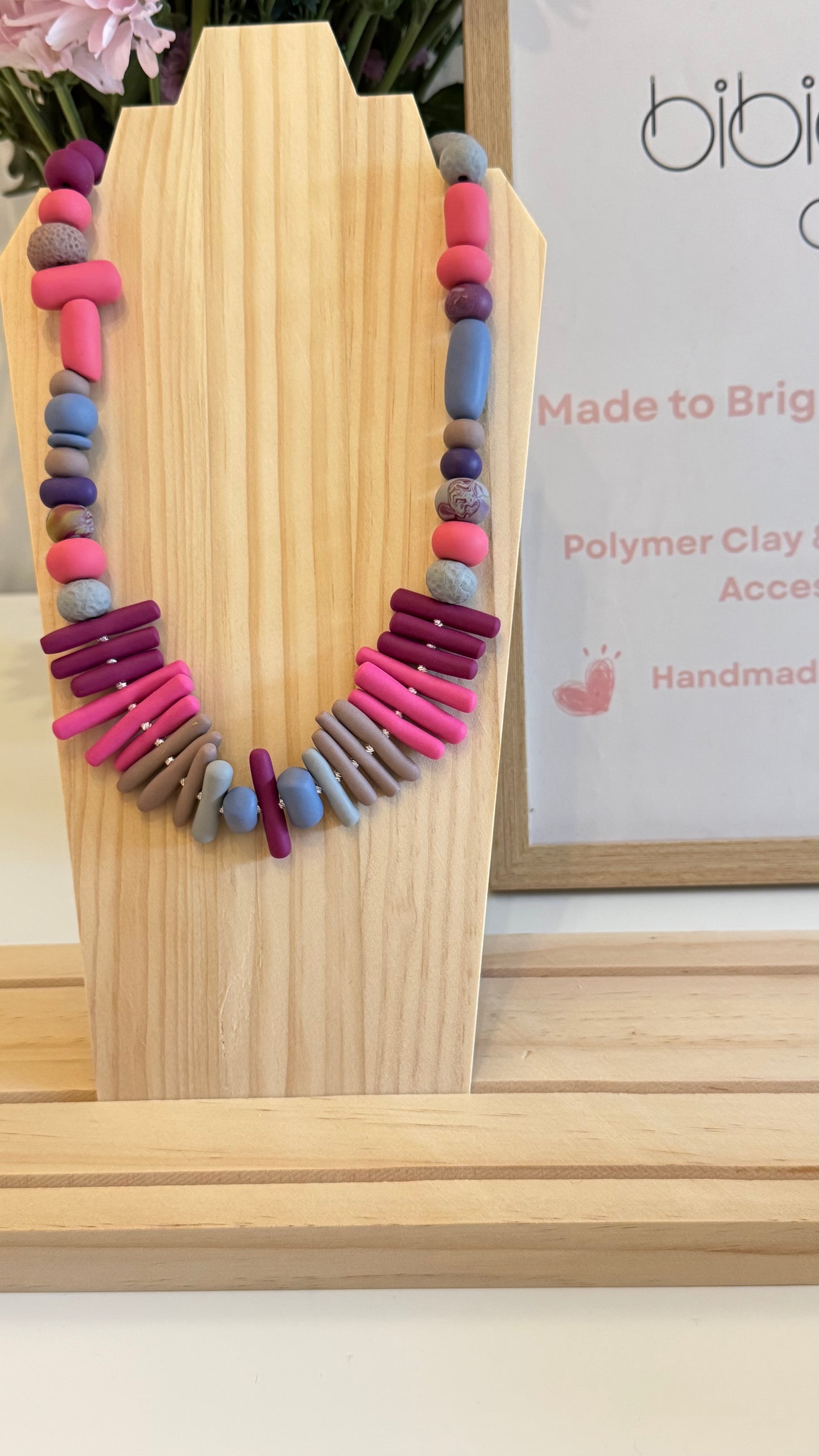 Jelly Sky - Handmade Polymer Clay Necklace