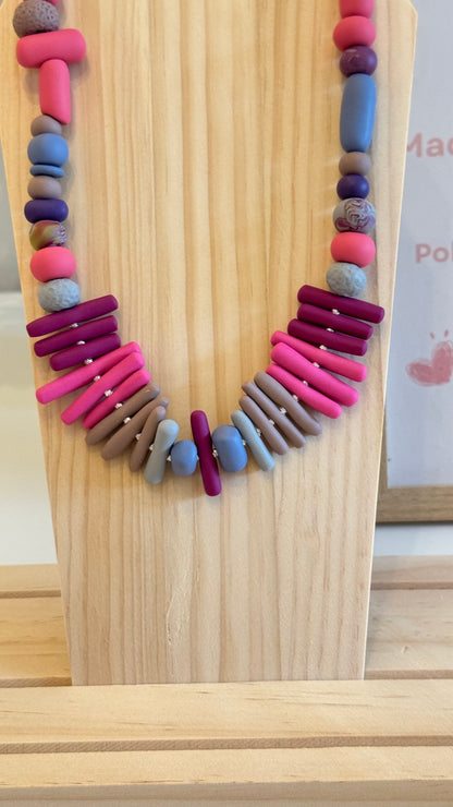 Jelly Sky - Handmade Polymer Clay Necklace