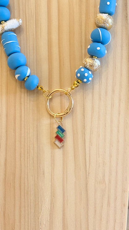 Brighton Breeze - Handmade Polymer Clay Necklace