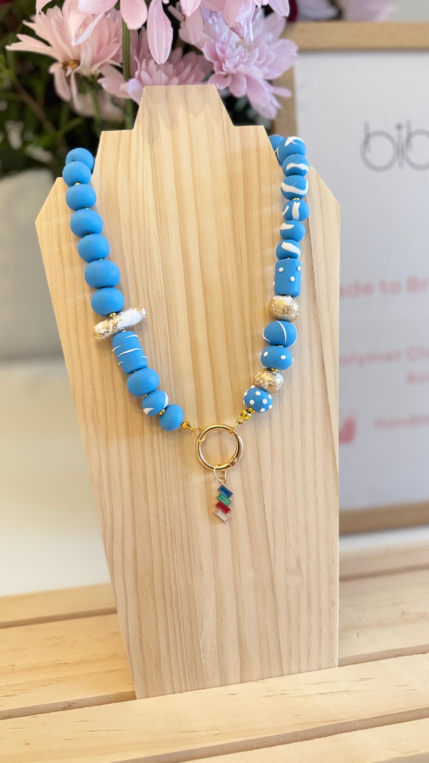 Brighton Breeze - Handmade Polymer Clay Necklace