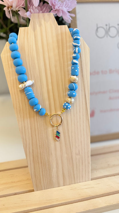 Brighton Breeze - Handmade Polymer Clay Necklace
