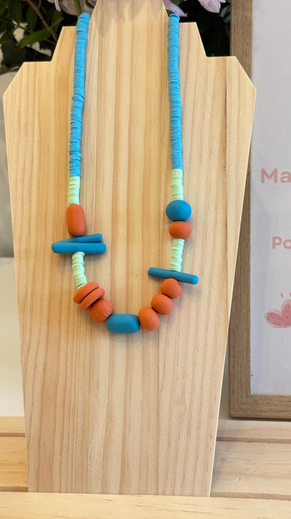 Camden Sunset - Handmade Polymer Clay Necklace