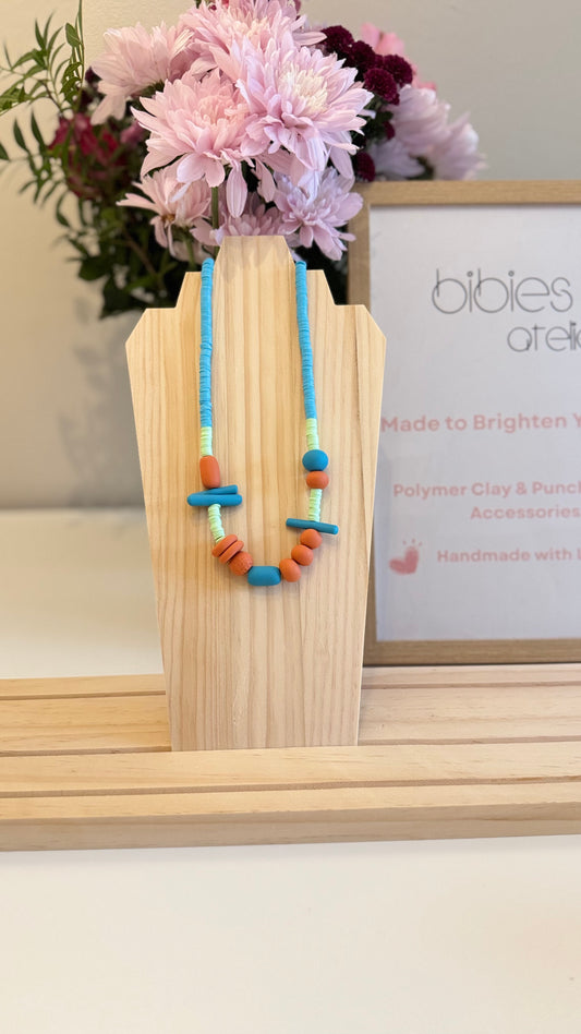 Camden Sunset - Handmade Polymer Clay Necklace