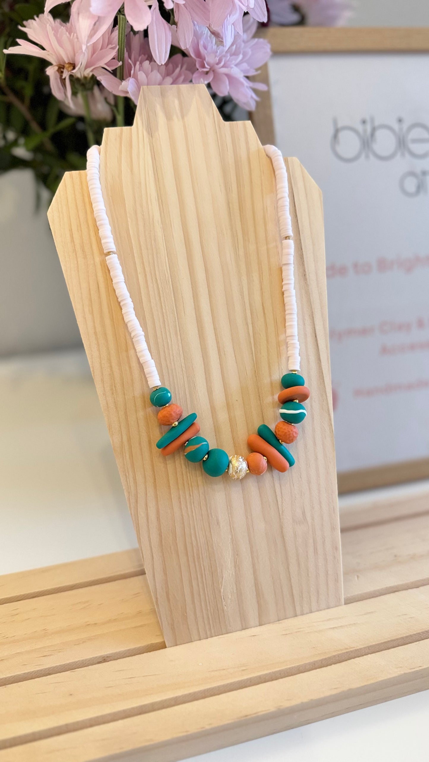 Shine On - Handmade Polymer Clay Necklace