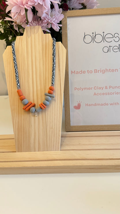 Playful Spirit - Handmade Polymer Clay Necklace