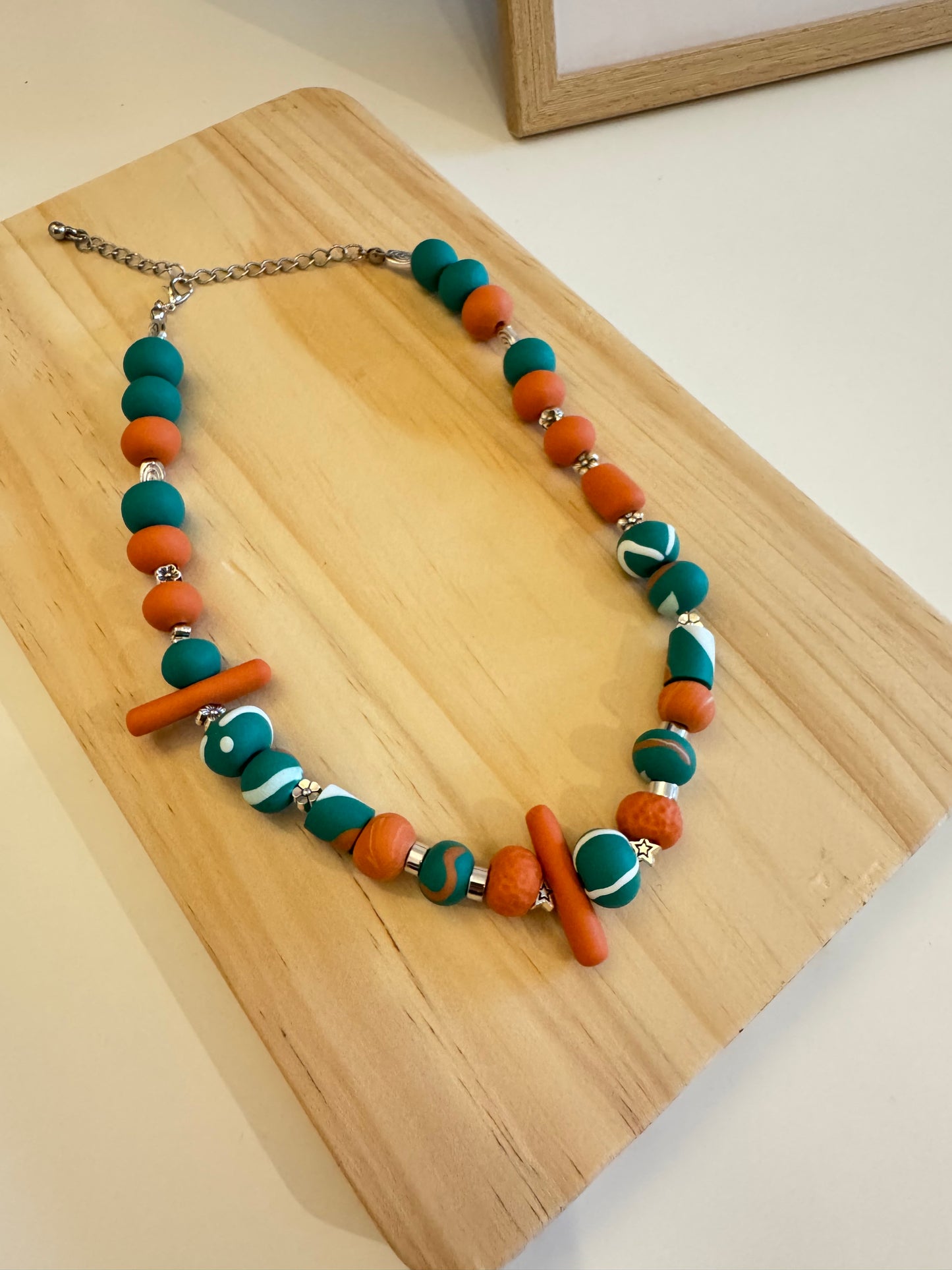 Kensington Kiss - Handmade Polymer Clay Necklace