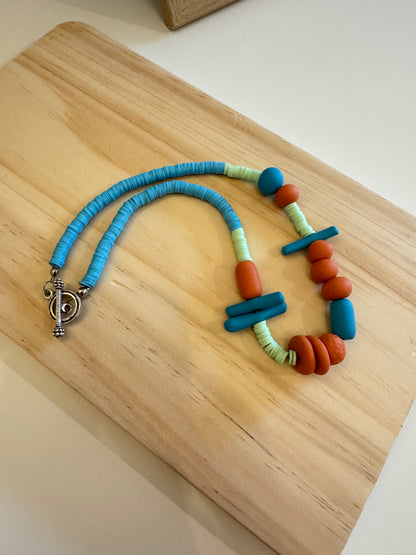 Camden Sunset - Handmade Polymer Clay Necklace