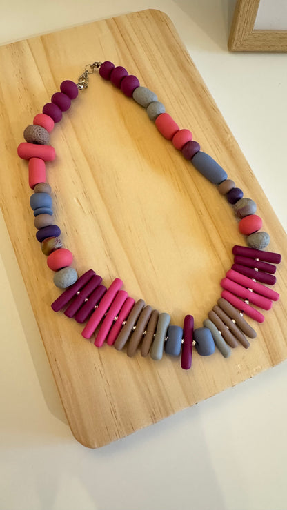 Jelly Sky - Handmade Polymer Clay Necklace