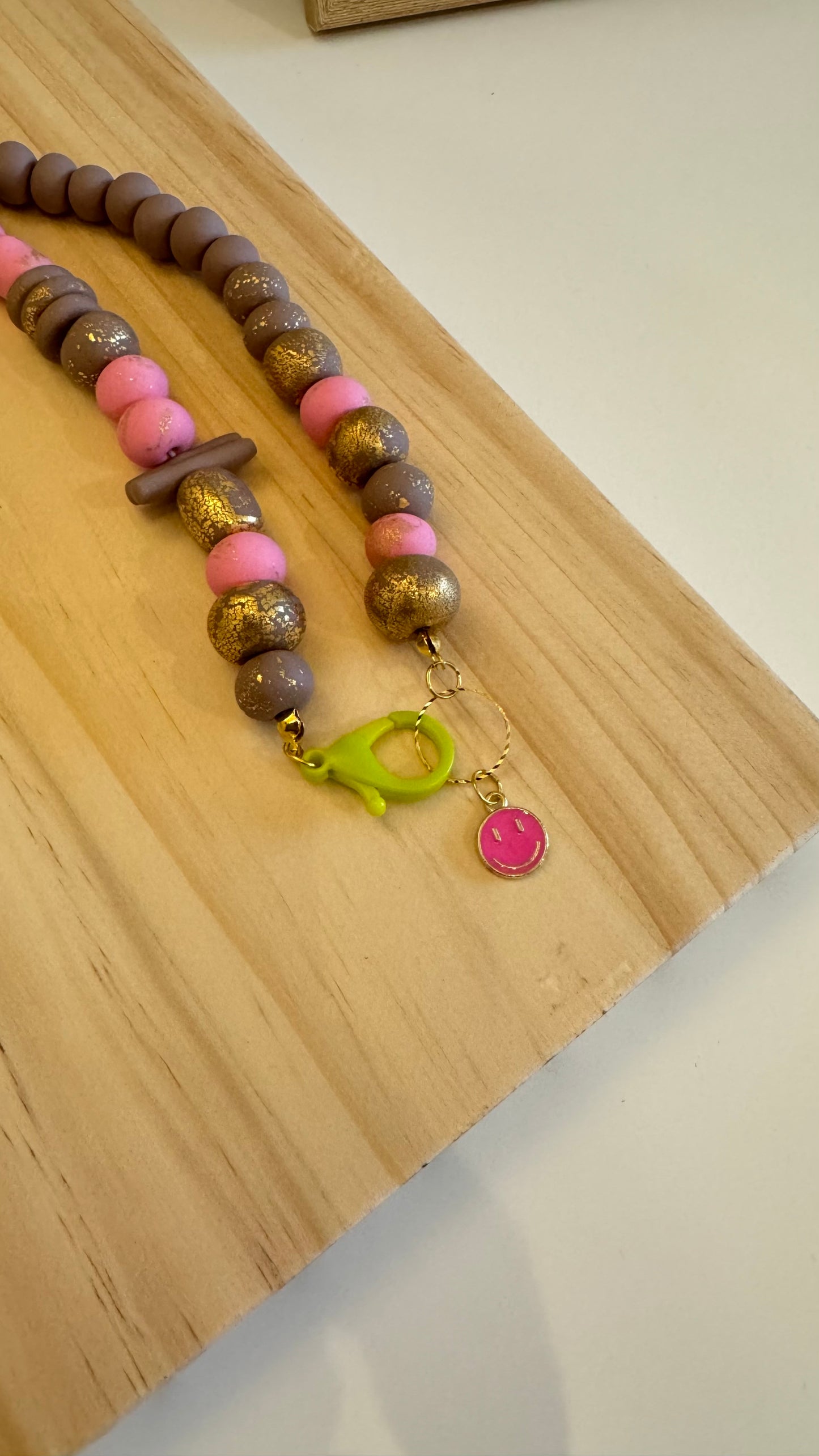 Smiley Days - Handmade Polymer Clay Necklace