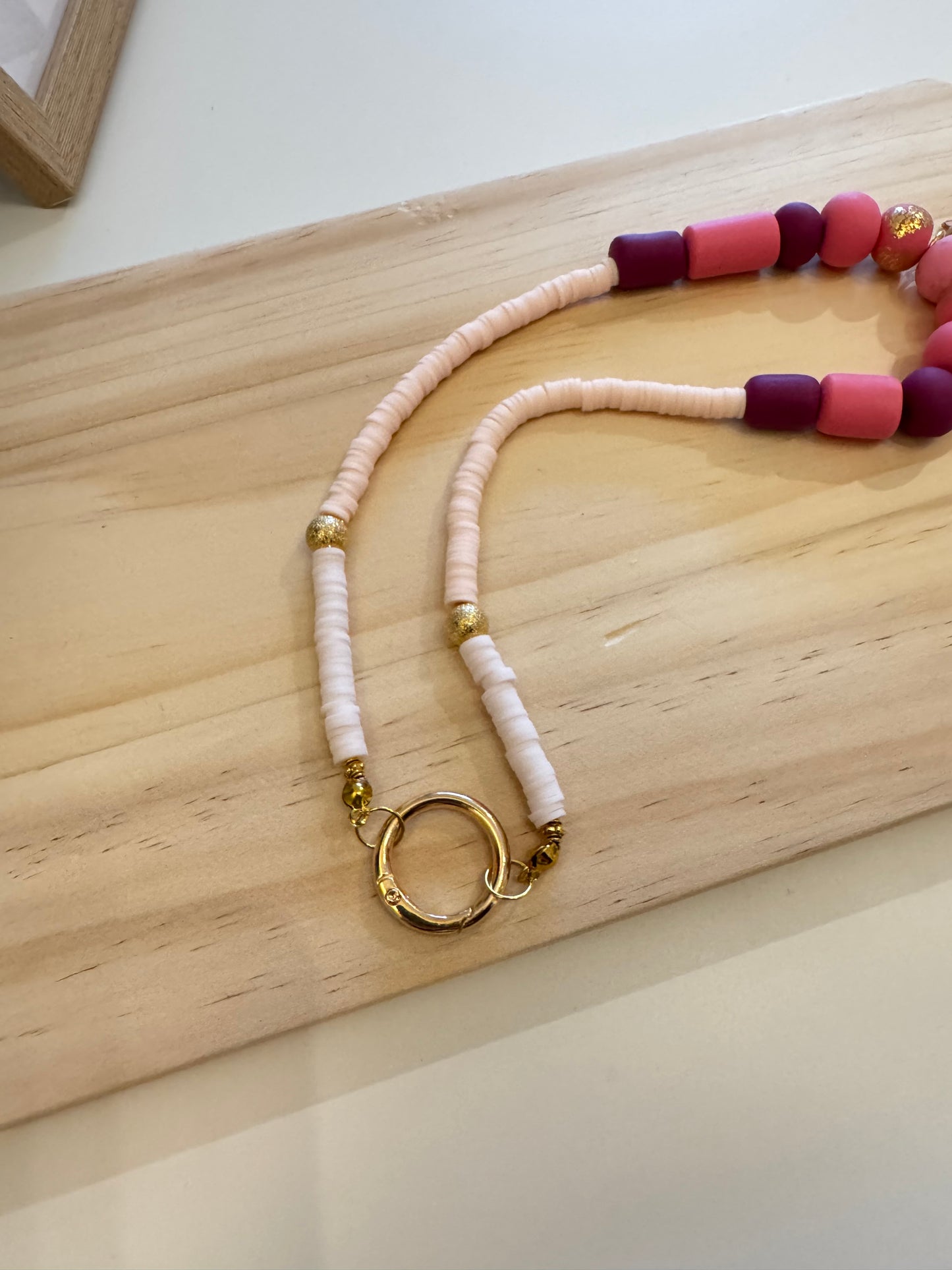 Pink Lemonade - Handmade Polymer Clay Necklace