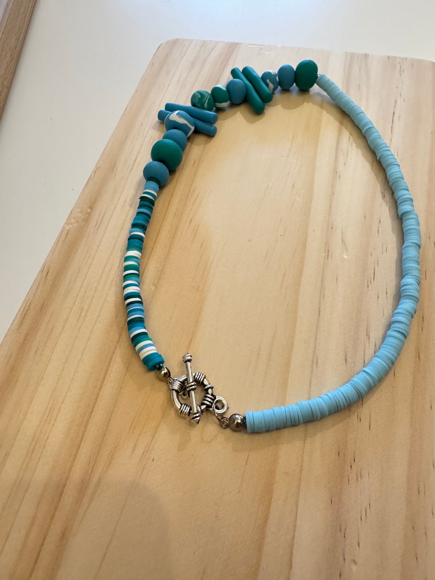 Coastal Walk - Handmade Polymer Clay Necklace