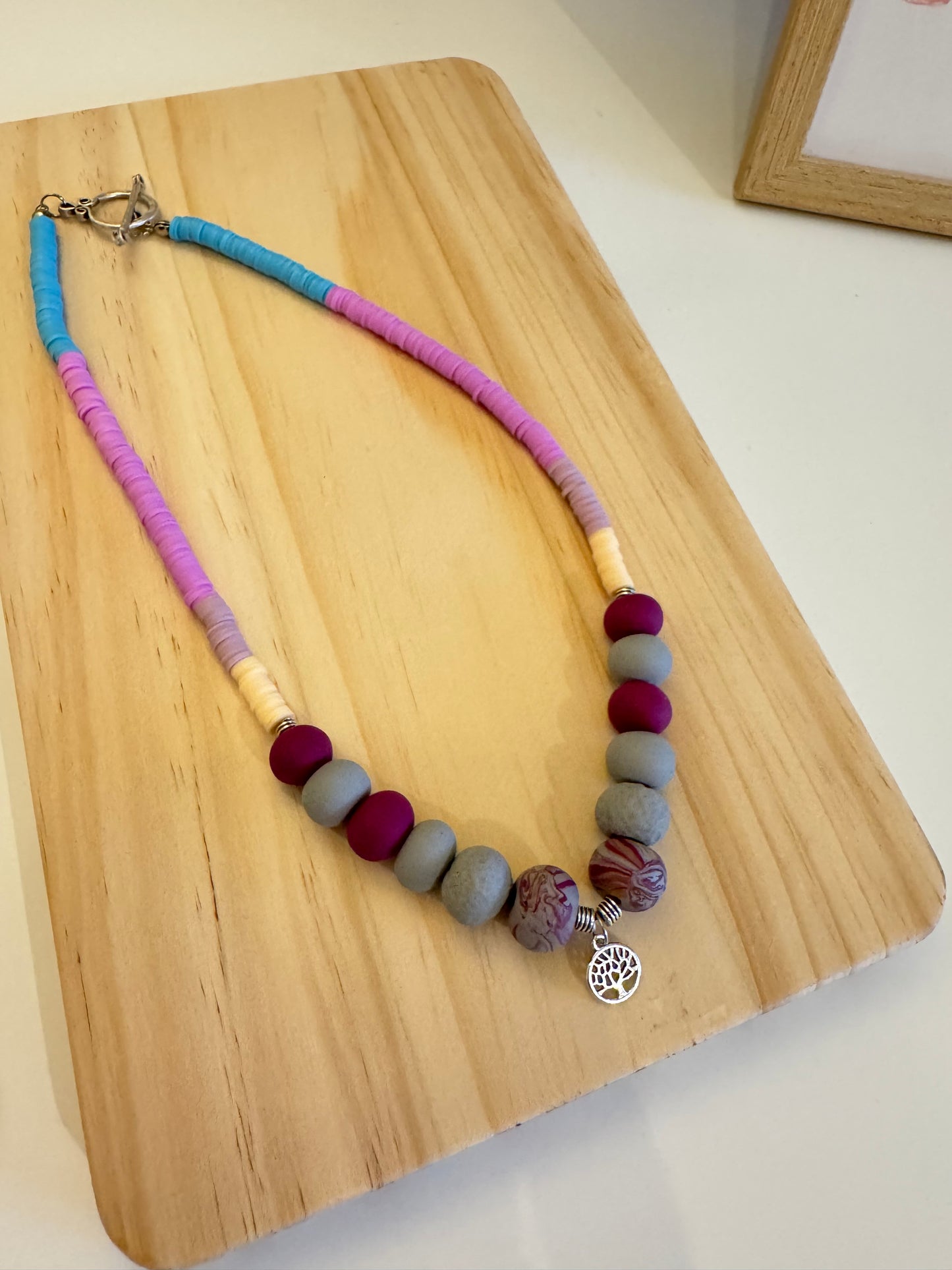 Honey Glow - Handmade Polymer Clay Necklace