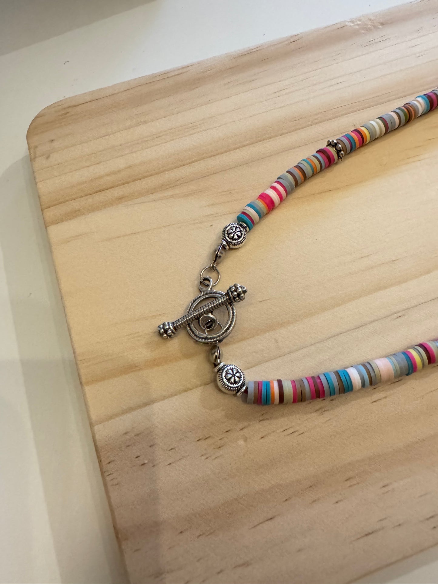 Lavender Field - Handmade Polymer Clay Necklace